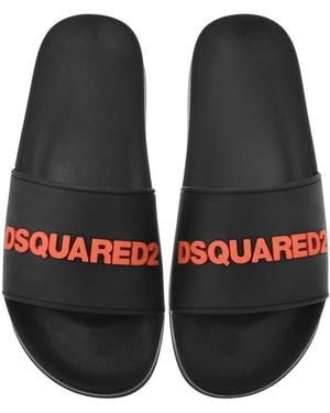 DSquared² Logo Sliders - Black