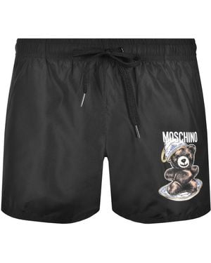 Moschino Logo Swim Shorts - Black