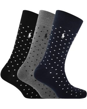 Ralph Lauren 3 Pack Socks - Black
