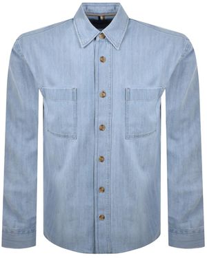 BOSS BUSINESS Boss H Cory Denim Overshirt Light - Blue