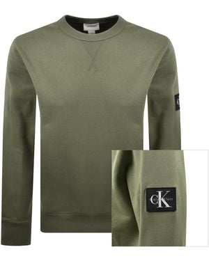 Calvin Klein Jeans Badge Sweatshirt - Green