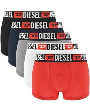 DIESEL Underwear Damien 5 Pack Boxer - Red