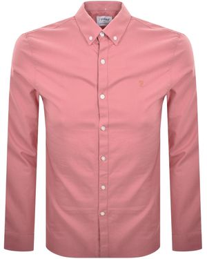 Farah Farah Brewer Long Sleeve Shirt - Pink
