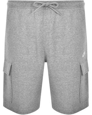 Nike Club Logo Cargo Shorts - Grey