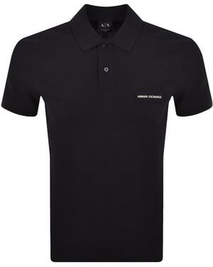 ARMANI EXCHANGE Slim Fit Polo T Shirt - Black
