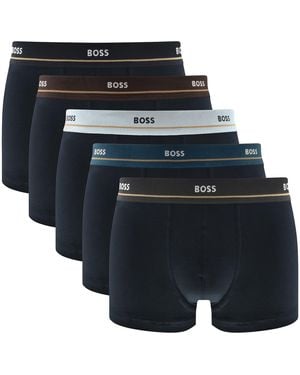 BOSS BUSINESS Boss Underwear 5 Pack Boxer Trunks - Black