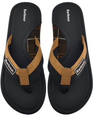Barbour Harker Flip Flops - Black