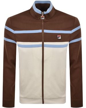 Fila Fila Giovanni Zip Track Top - Brown