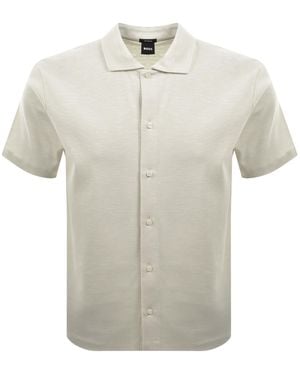 BOSS BUSINESS Boss C Powell 118 Short Sleeve Shirt - Grey