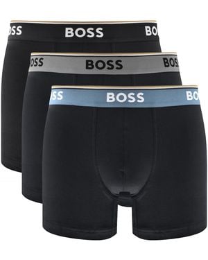 BOSS BUSINESS Boss Underwear 3 Pack Long Boxer Briefs - Black