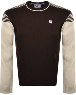 Fila Fine Stripe Knit Jumper - Black