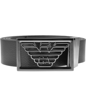 Armani Emporio Reversible Leather Belt - Black