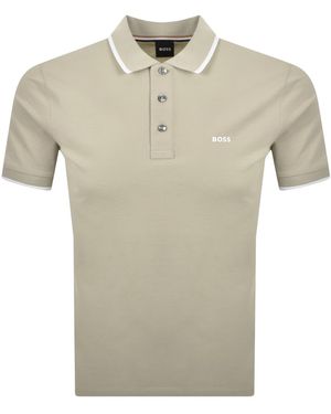 BOSS BUSINESS Boss Parlay 190 Polo T Shirt - Natural