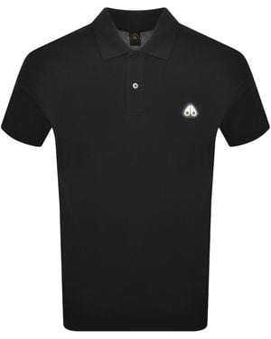 Moose Knuckles Everett Polo T Shirt - Black