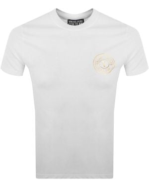 Versace Jeans Couture Couture Slim Fit Logo T Shirt - White