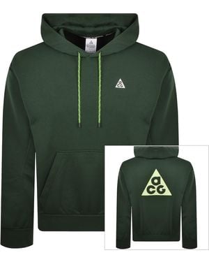 Nike Acg Dri Fit Hoodie Fir - Green