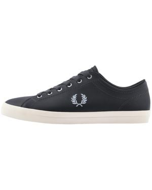 fred perry black canvas shoes