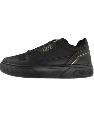 EA7 Emporio Armani Logo Trainers - Black