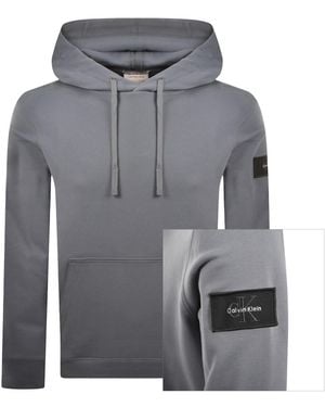 Calvin Klein Jeans Badge Hoodie - Gray