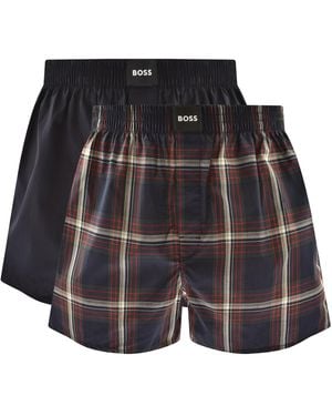 BOSS BUSINESS Boss Underwear 2 Pack Boxer Shorts - Black