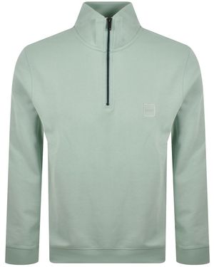 BOSS Boss Zetrust Quarter Zip Sweatshirt - Green