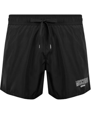 Moschino Logo Swim Shorts - Black