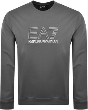 EA7 Emporio Armani Logo Sweatshirt - Grey