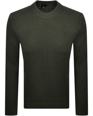 G-Star G-Star Structure Mix Knit Sweater - Green
