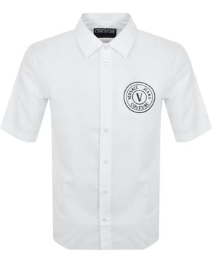Versace Jeans Couture Couture V Emblem Rubber Shirt - White