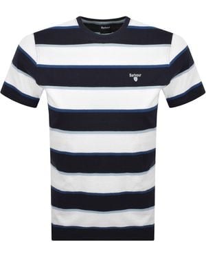 Barbour Meldon Stripe T Shirt - Blue