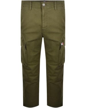 Tommy Hilfiger Otis Canvas Cargo Trousers - Green