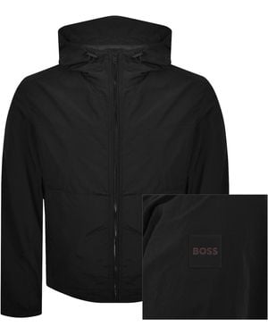 BOSS Boss Orip Crinkled Nylon Jacket - Black