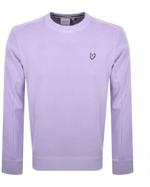 Lyle & Scott Crew Neck Sweatshirt - Purple