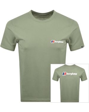 Berghaus Front And Back Logo T Shirt - Green