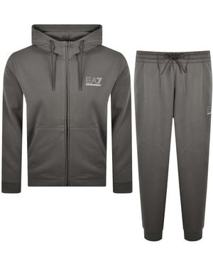 EA7 Emporio Armani Logo Tracksuit - Gray