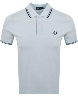 Fred Perry Twin Tipped Polo T Shirt - Blue