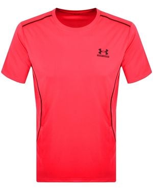 Under Armour Tech Textured T Shirt - Pink