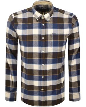 Barbour Valley Tartan Tailored Fit Shirt - Blue