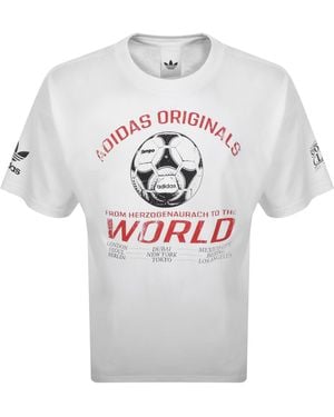 adidas Originals Adidas 90S Football Graphic T Shirt - Gray