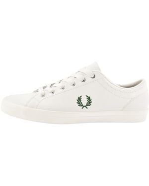 Fred Perry Baseline Leather Trainers - White