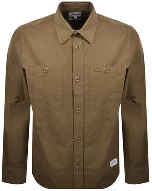 Norse Projects Algot Ripstop Relaxed Shirt - Green
