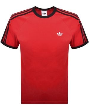 adidas Originals Adidas Three Stripes T Shirt - Red