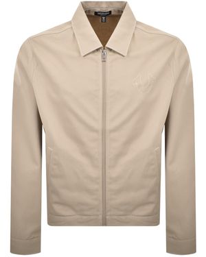 True Religion Twill Bomber Jacket - Natural