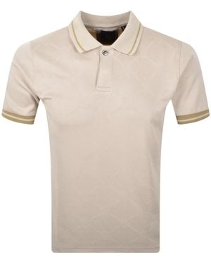 Luke 1977 Saxon Polo T Shirt Dark Ecru - Natural