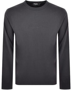 DSquared² Logo Long Sleeve T Shirt - Grey