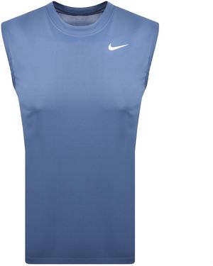 Nike Training Dri Fit Vest T Shirt - Blue