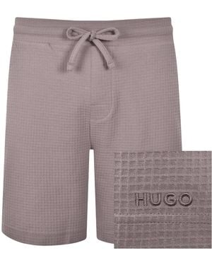 HUGO Austin Waffle Shorts - Purple
