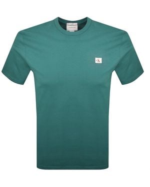 Calvin Klein Jeans Badge T Shirt - Green