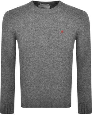 Replay Crew Neck Knit Sweater - Gray