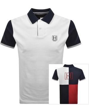 Hackett Heritage Quad Polo T Shirt - Blue